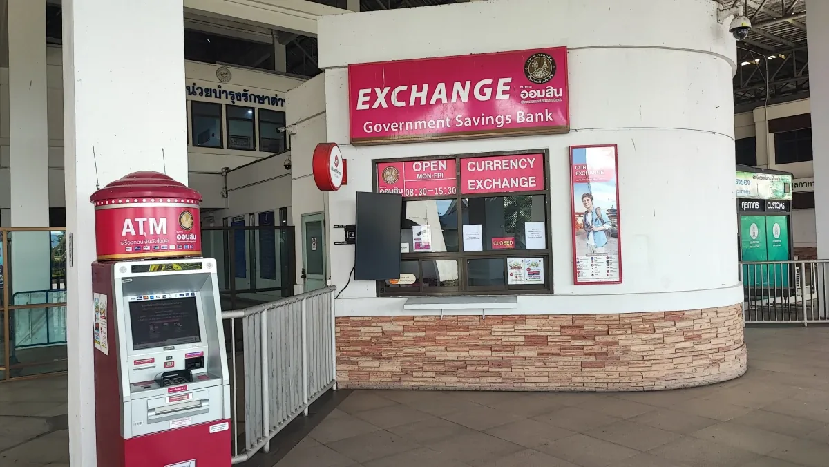 GSB Government Savings Bank currency exchange in Chiang Khong