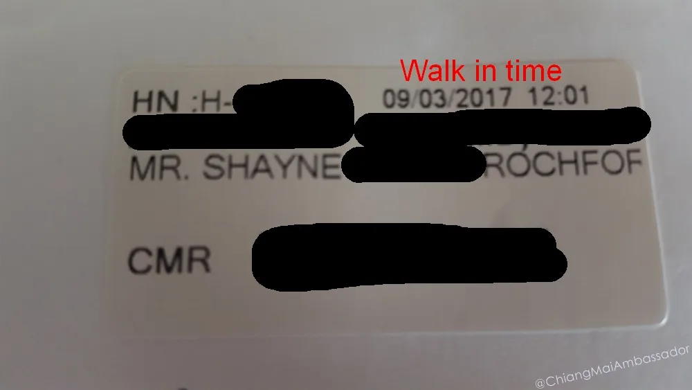 Work Permit Medical Certificate Chiang Mai Ambassador Walk in Time