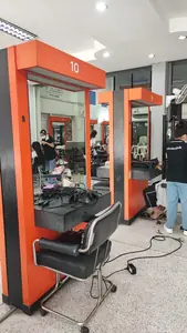 Khun Joe School training station with styling equipment